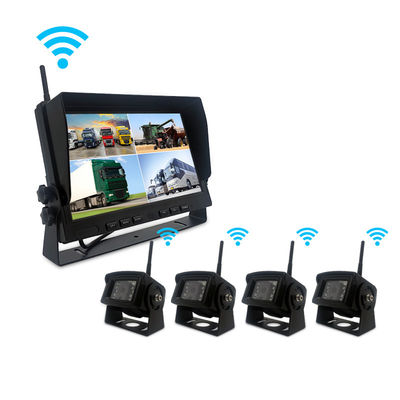 جودة  Wireless Backup Camera System for Trucks with 7-Inch Monitor and Four Cameras مصنع