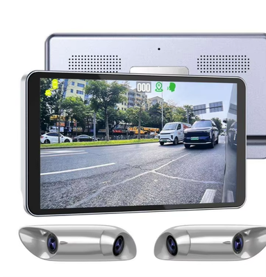 جودة  6 Inch Electronic Rearview Mirror Monitor System with Dual Side Shark Fin Cameras and AHD 1080P HD Blind Spot Monitoring Kit مصنع