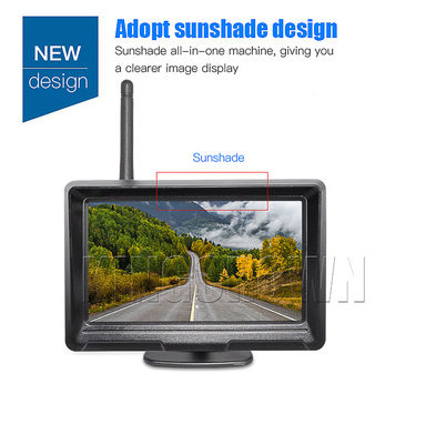DC 12V-24V AHD 720P Wireless Forklift Camera System with 2.4G Anti-Interference Pairing and 5-Inch Monitor for Trucks and Buses
