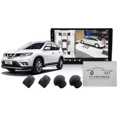 36VDC Bird View Car Camera Parking Sensor System مانعة لتسرب الماء 10in شاشة مقسمة