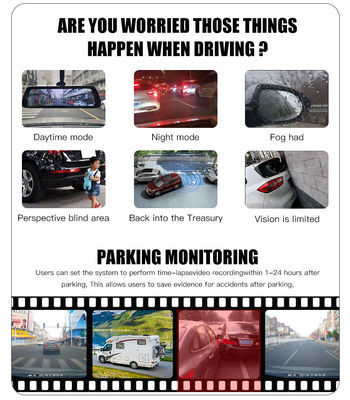 نظام كاميرا مراقبة المركبات الثقيلة مع رؤية 360 درجة، AHD 1080P، رؤية ليلية سوني