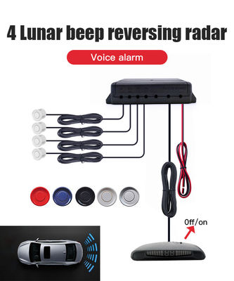 مركبات باركتونيك LED Parking Sensor 4 أجهزة استشعار رادار رصد ركن احتياطي عكسي نظام كشف
