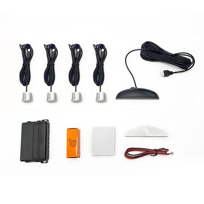 Car LED Parking Sensor System with 4 Sensors IP67 Waterproof Reverse Backup Radar Universal Fit