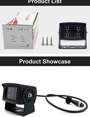 كاميرا رجوع للخلف للسيارات مقاومة للماء بتصميم التوصيل والتشغيل للشاحنات والمركبات الثقيلة
