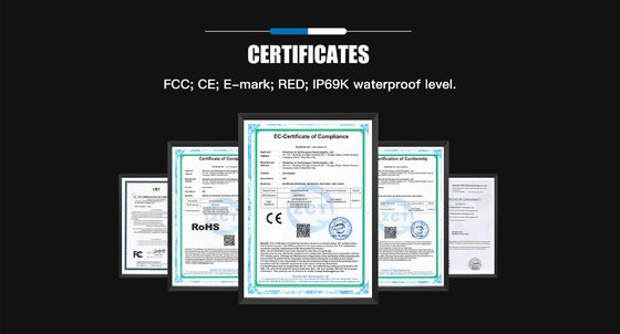 كاميرا مركبة صناعية ذات غلاف أسطواني للشاحنات والحافلات ومعدات البناء