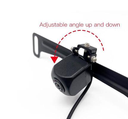 إطار لوحة ترخيص مع كاميرا احتياطية مع مستشعر CCD و AHD للرؤية الليلية لركن آمن