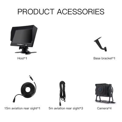 نظام كاميرات المركبات مع شاشة IPS 10 بوصة و 4 كاميرات لإدارة الشاحنات والأسطول