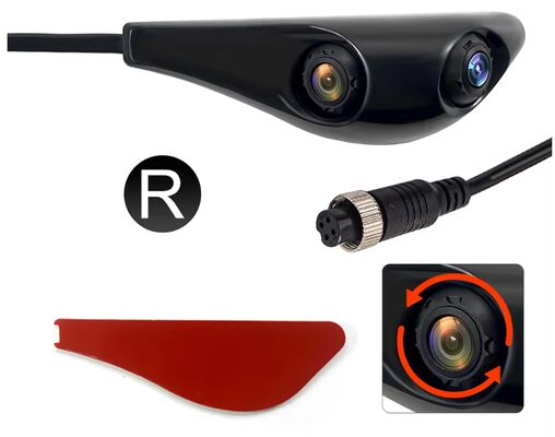 2 في 1 AHD 1080P كاميرا الرؤية الجانبية للسيارة نظام مراقبة النقطة العمياء مقاوم للماء بدون حفر سهل تثبيت كاميرا سلامة المركبة