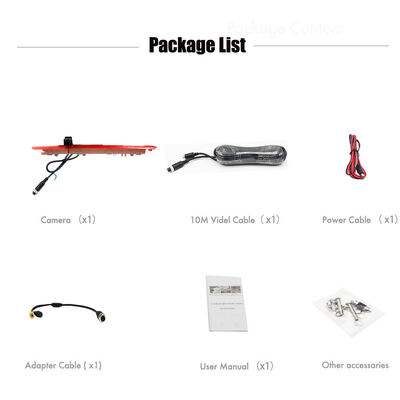 شاشة عالية الوضوح مرسيدس بنز فيتو كاميرا عكسية مع مصباح مكابح مدمج