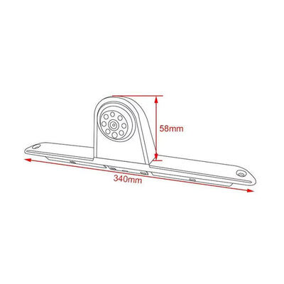 كاميرا الرؤية الخلفية ذات الزاوية القابلة للتعديل مع ضوء الفرامل لـ VW Crafter و Mercedes Sprinter