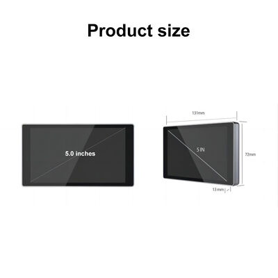 Blind Zone Display System with Shark Fin Rear View Camera and 5 Inch LCD Screen for 150° Wide Angle Blind Spot Monitoring