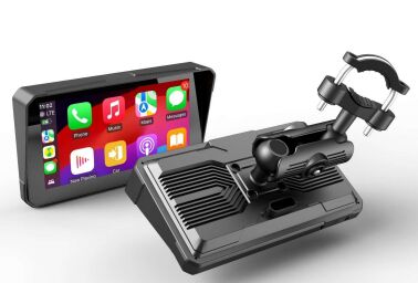 مسجل الدراجة النارية لاسلكي Carplay/Androidauto الهاتف المحمول محرك الملاحة عرض الشاشة