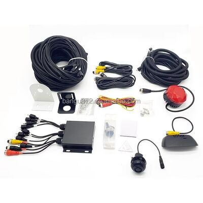 24V Universal Heavy‑Duty Truck Blind Spot System, 4Pcs Parking Sensors Alarm Detection Safety Kit for Truck Bus RV Commercial Vehicle