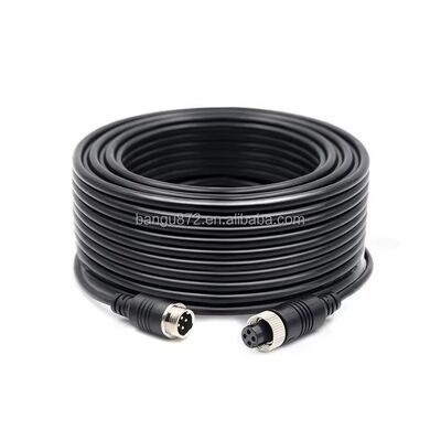 كابل 4PIN للاتصالات الطيرانية مع قلب النحاس النقي IP67 مقاوم للماء وتصميم مرن للكاميرات في المركبات