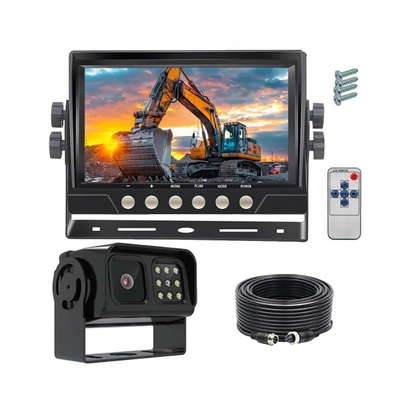 مجموعة مراقبة المركبات الثقيلة 10' مع IP68 مضاد للماء 1080P AHD جهاز استشعار ضوء النجوم ونظام كاميرا الرؤية الخلفية بزاوية عرض واسعة 140 °