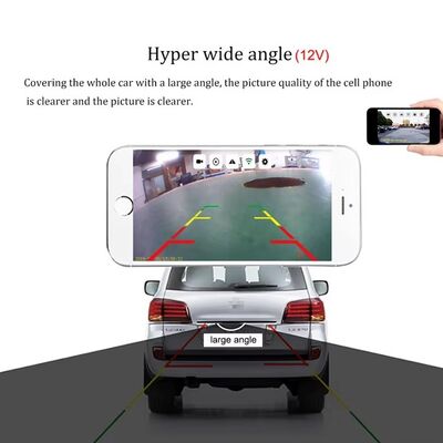 كاميرا احتياطية للسيارة 5G WiFi Wireless HD مع رؤية ليلية بالأشعة تحت الحمراء IP67 مقاومة للماء و 140 درجة زاوية عرض لـ iOS Android