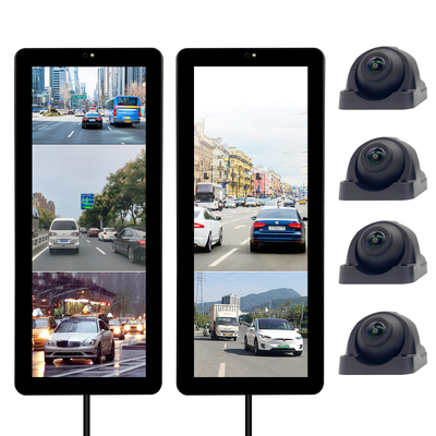 شاشة لمس مقاس 12.3 بوصة، كاميرا خلفية بدقة 1080P AHD مع رؤية 360 درجة ونظام أمان للكشف عن النقاط العمياء للشاحنات والحافلات