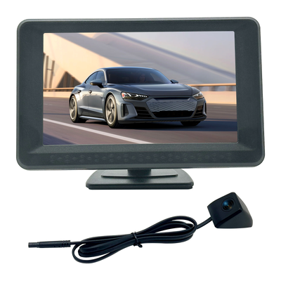 شاشة مراقبة خلفية ملونة TFT LCD مقاس 5 بوصة، نظام عرض للمركبات لسيارات الدفع الرباعي والشاحنات، كاميرا احتياطية للرجوع للخلف والركن