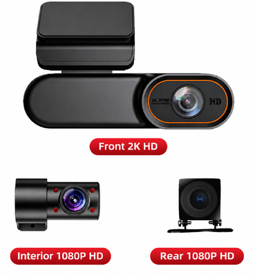 4G LTE 2K HD Dash Cam مع الرؤية الليلية تحت الحمراء لـ DVR المركبة وكاميرا السيارة