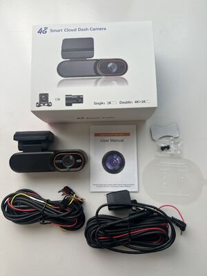 كاميرا داش ذكية 4G LTE 2K HD مع كاميرا DVR للمراقبة عن بعد في الوقت الحقيقي GPS للسيارة
