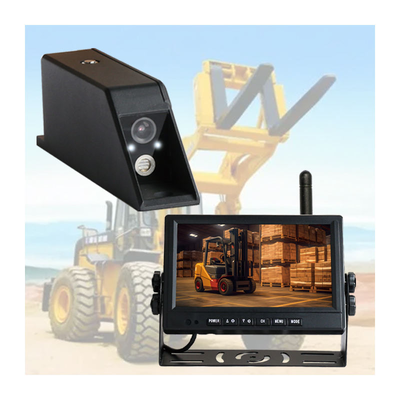 Wireless Forklift Camera Monitoring System 7 Inch IPS Monitor Rechargeable Backup Camera for Linde Toyota Hyster Yale Forklift