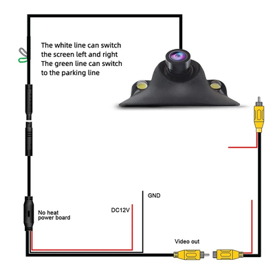 High Quality Angle‑Adjustable Universal Reverse Camera, Night View Hidden Side View Blind Spot Vehicle Camera for Truck Van SUV Auto Safety Accessory OEM Available